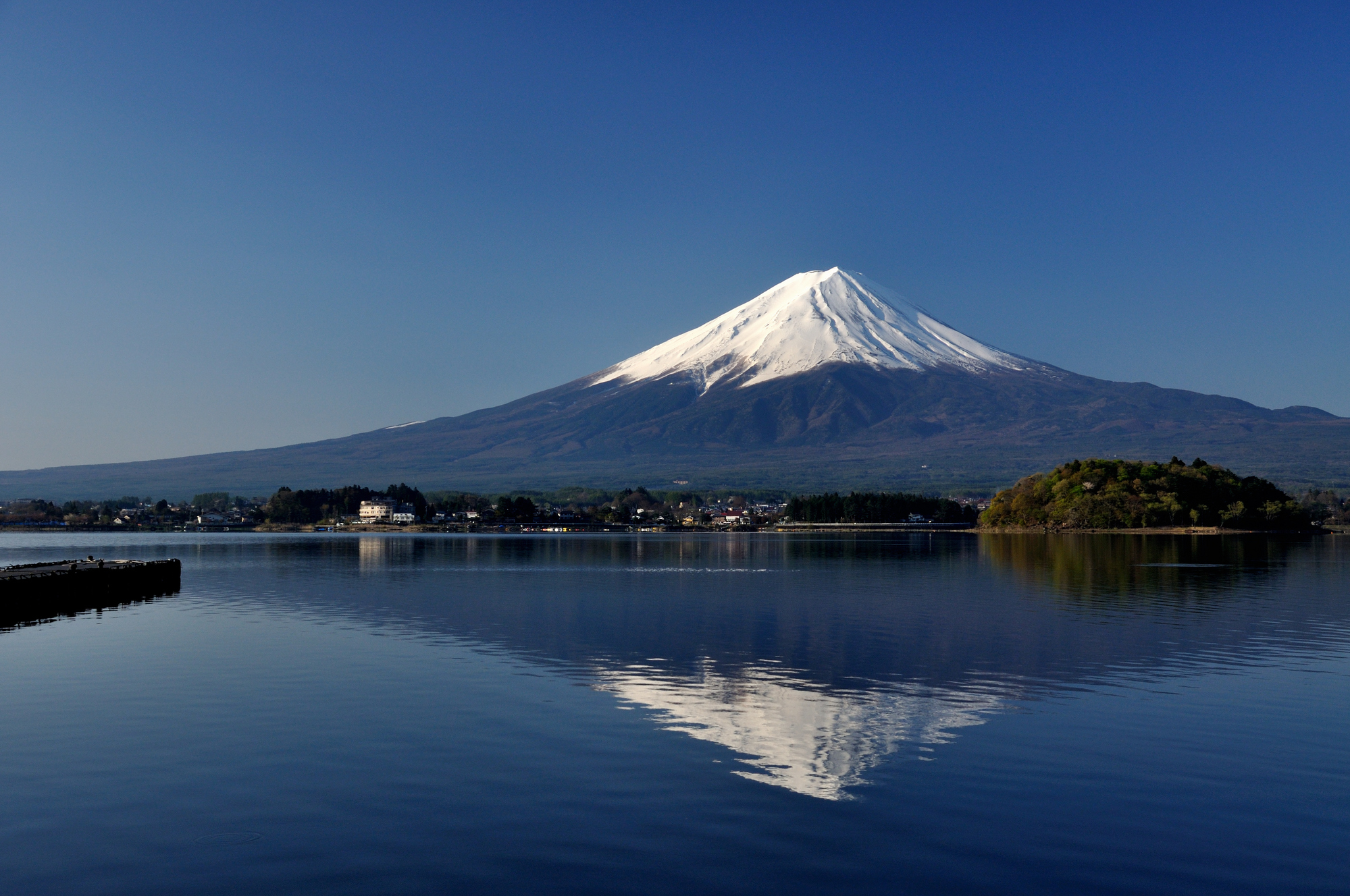河口湖・逆さ富士
