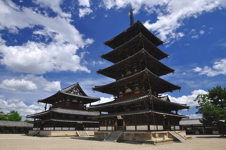 世界遺産　奈良・法隆寺