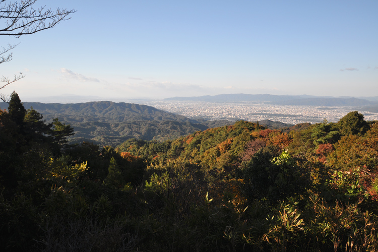 比叡山から京都市内の眺め