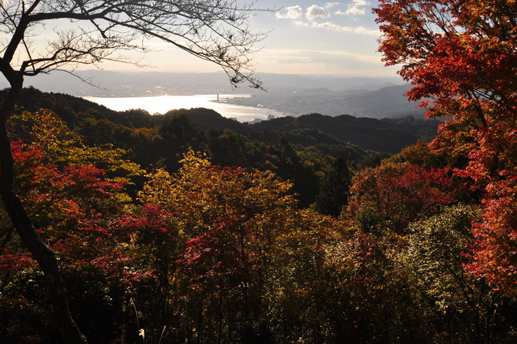 比叡山から琵琶湖方面の眺め